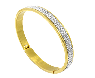 gold & diamond studded bracelet